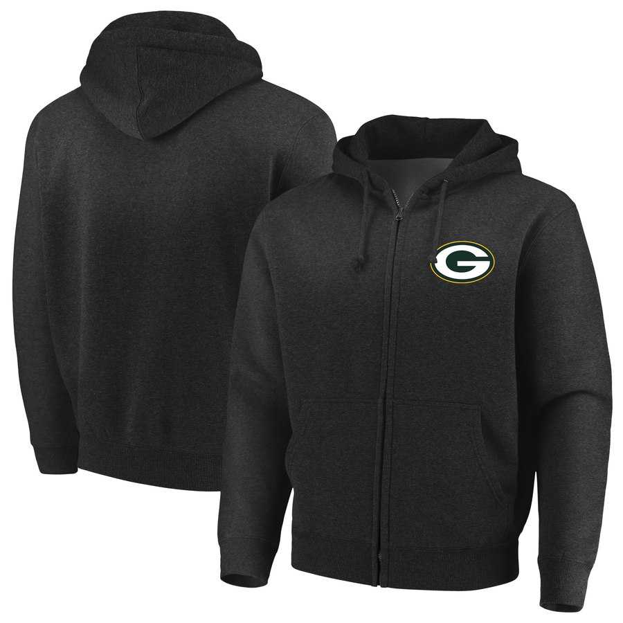 Men's Green Bay Packers Majestic Cap Logo Full Zip Hoodie Black,We sell and wholesale Men's Green Bay Packers Majestic Cap Logo Full Zip Hoodie Black on line form chian!